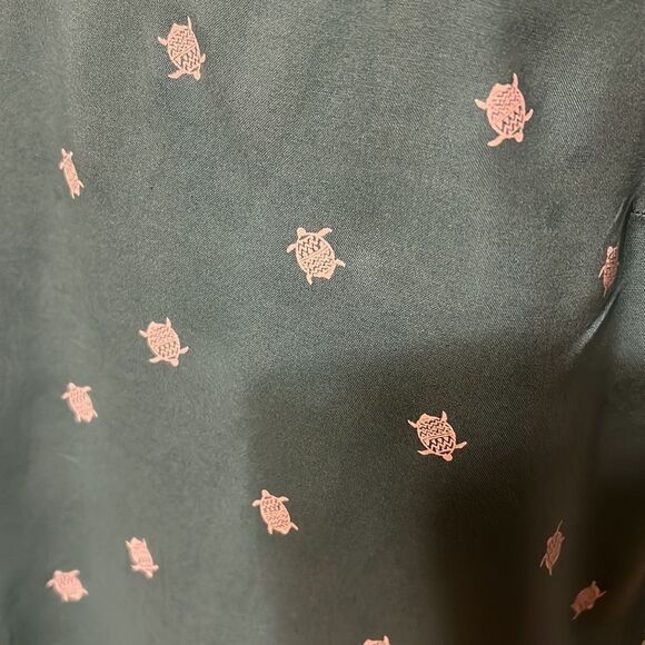 Sonoma teal tank. Medium. White turtle print - Picture 2 of 6